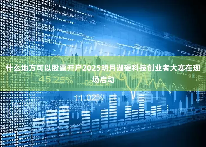 什么地方可以股票开户2025明月湖硬科技创业者大赛在现场启动